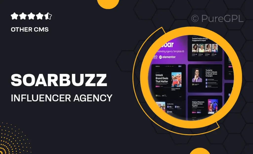 SoarBuzz – Influencer Agency Elementor Template Kit 28 SoarBuzz – Influencer Agency Elementor Template Kit