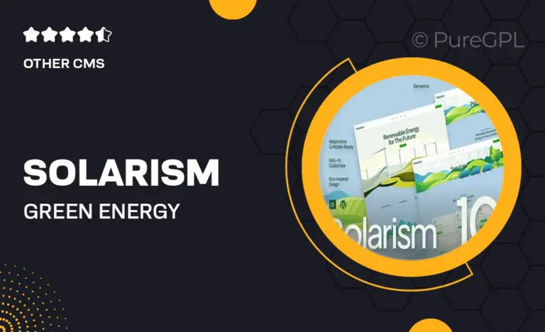 solarism green energy business services elementor template kit