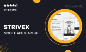 Strivex – Mobile App & Startup Showcase Elementor Template Kit