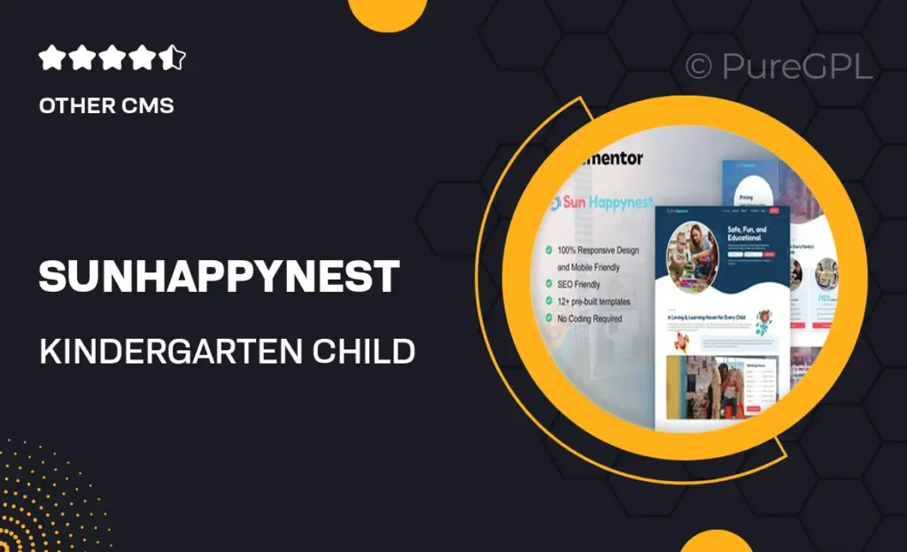 SunHappynest – Kindergarten & Child Care Elementor Pro Template Kit 11 SunHappynest – Kindergarten & Child Care Elementor Pro Template Kit