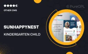 SunHappynest – Kindergarten & Child Care Elementor Pro Template Kit