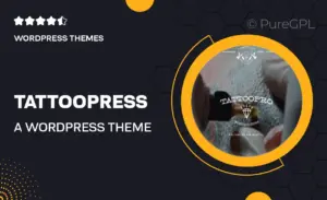 TattooPress – A WordPress Theme for Ink Artists