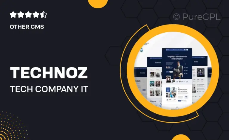 technoz tech company it services elementor pro template kit