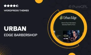 Urban Edge – Barbershop & Tattoo Studio WordPress Theme