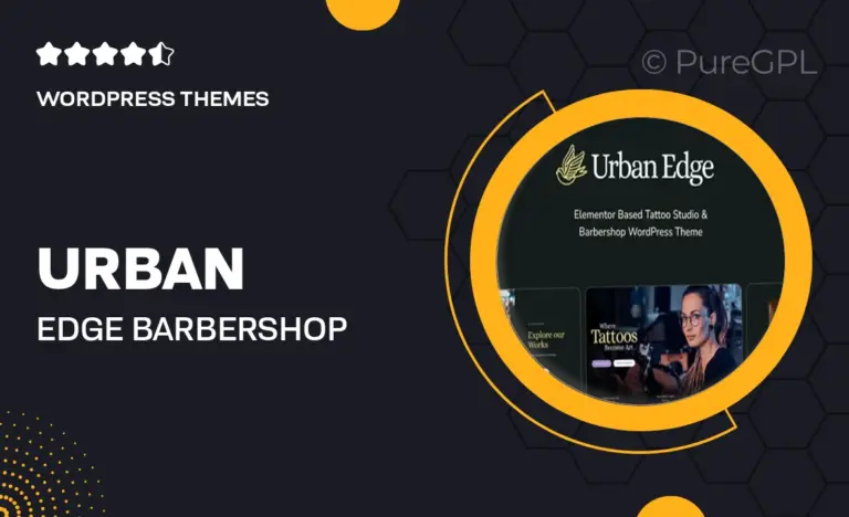 urban edge barbershop tattoo studio wordpress theme
