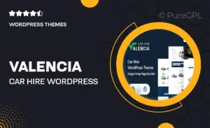 Valencia – Car Hire WordPress Theme