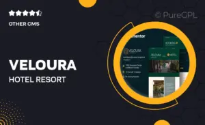 Veloura – Hotel Resort Elementor Template Kit