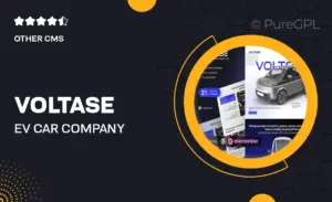 Voltase – EV Car Company Elementor Template Kit