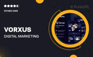 Vorxus – Digital Marketing Agency Elementor Template Kit