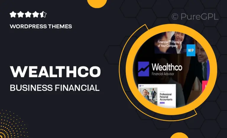 wealthco business financial consulting wordpress theme