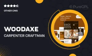 Woodaxe – Carpenter & Craftman Elementor Template Kit