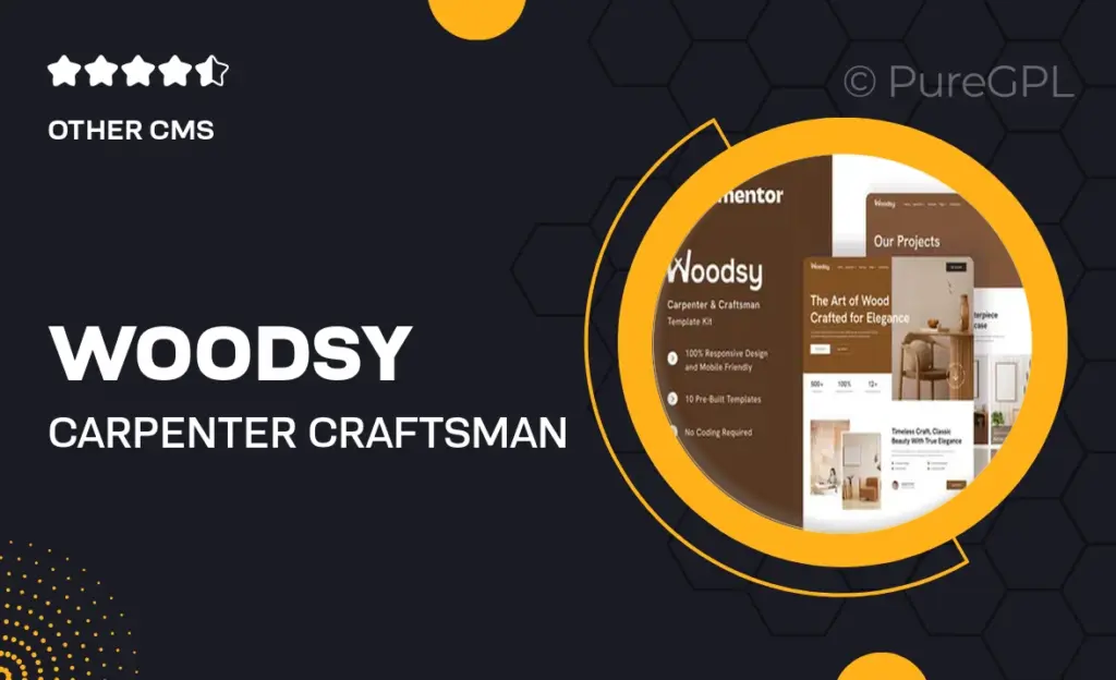 Woodsy – Carpenter & Craftsman Elementor Template Kit 13 Woodsy – Carpenter & Craftsman Elementor Template Kit