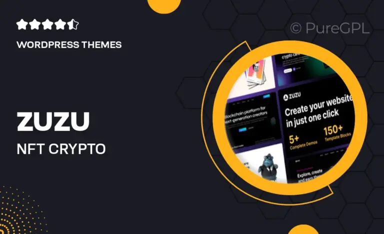 zuzu nft crypto wordpress theme