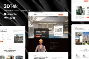 3DTek – 3D Render Service for Architecture & Landscape Elementor Kit