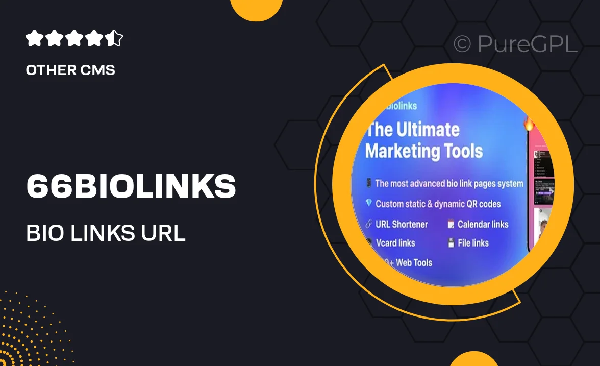 66biolinks – Bio Links, URL Shortener, QR Codes & Web Tools (SAAS)