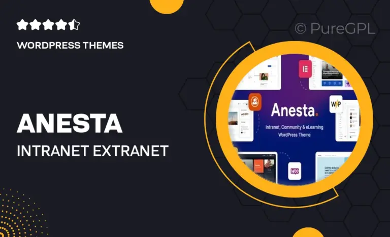 anesta intranet extranet community and buddypress wordpress theme