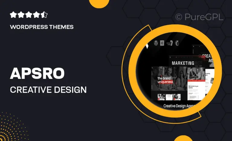apsro creative design agency wordpress theme