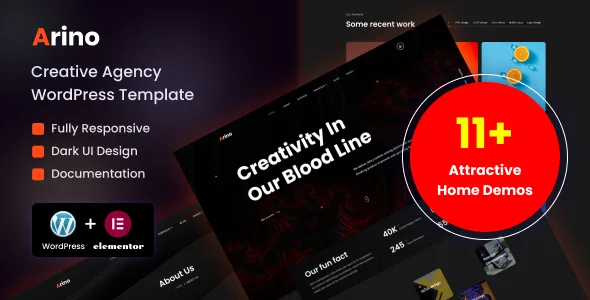 Arino – Creative Agency WordPress Theme