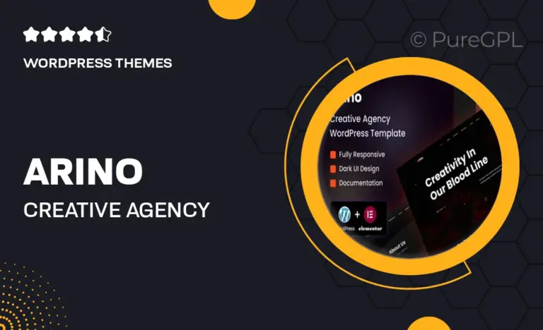 arino creative agency wordpress theme