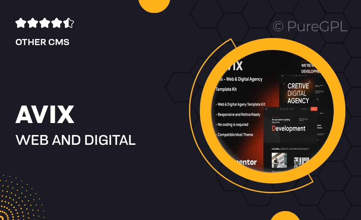 Avix – Web and Digital Agency Template Kit