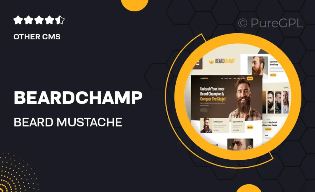 BeardChamp – Beard & Mustache Competition Elementor Template Kit 16 BeardChamp – Beard & Mustache Competition Elementor Template Kit
