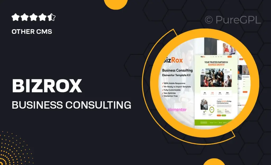 BizRox – Business Consulting Elementor Template Kit