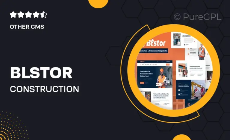 blstor construction architecture elementor template kit