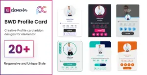 BWD Profile Card Addon For Elementor