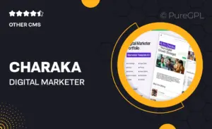 Charaka – Digital Marketer Portfolio Elementor Pro Template Kit