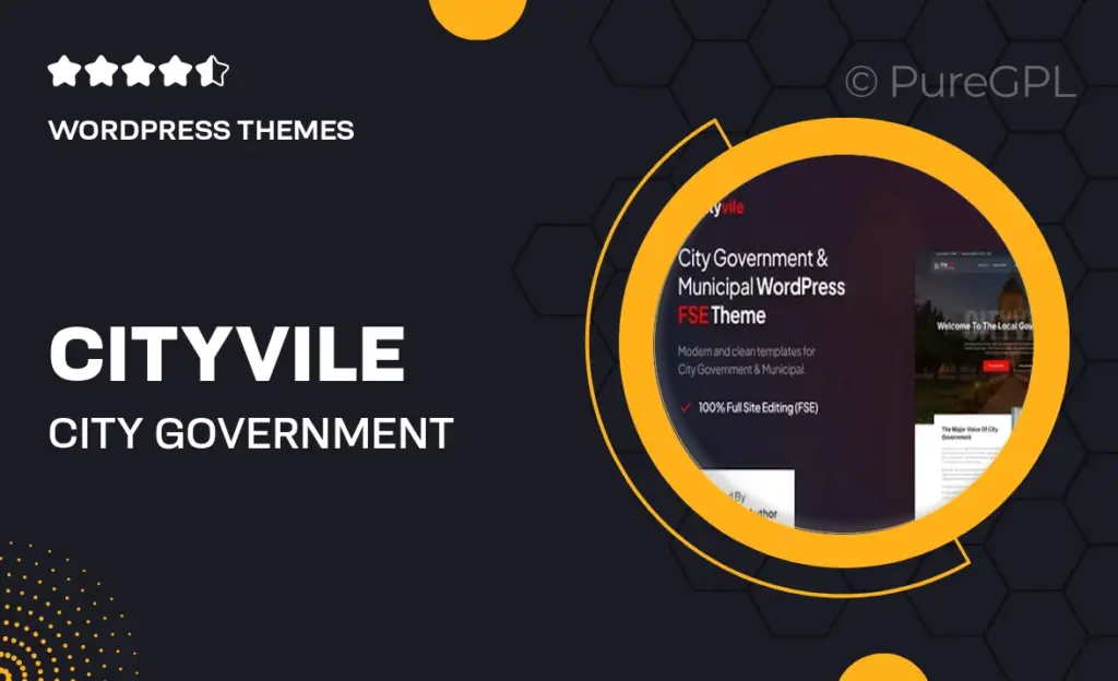 Cityvile – City Government & Municipal FSE WordPress Theme