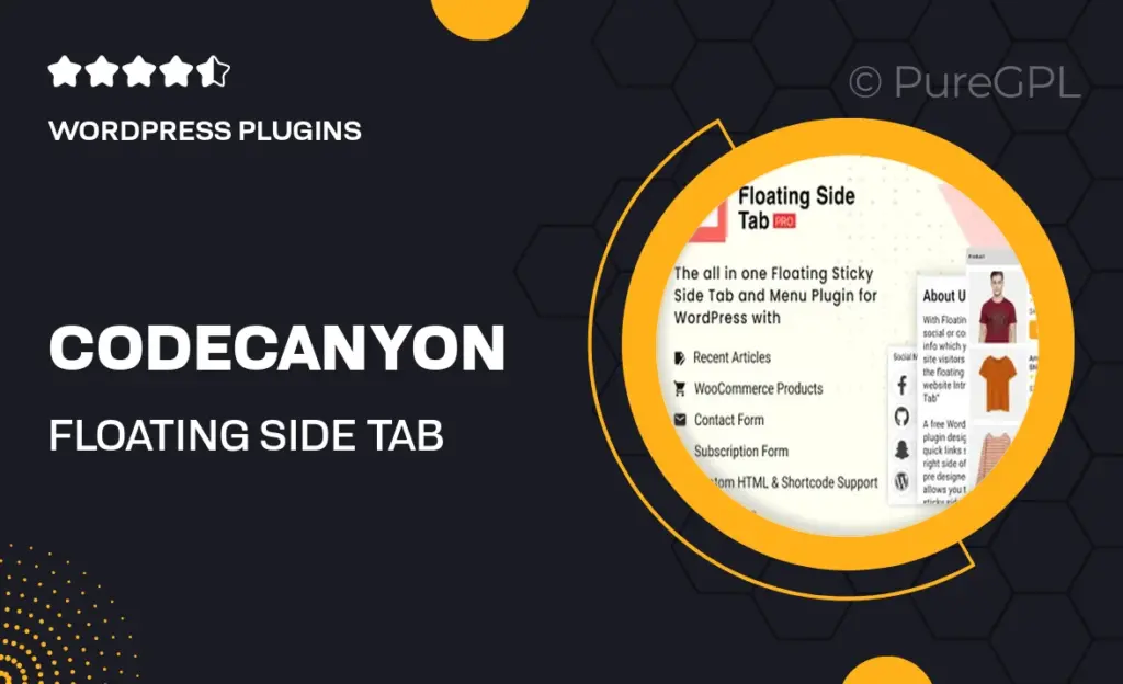 Codecanyon | Floating Side Tab PRO 48 Codecanyon | Floating Side Tab PRO