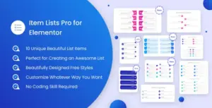 Codecanyon | Item Lists Pro for Elementor