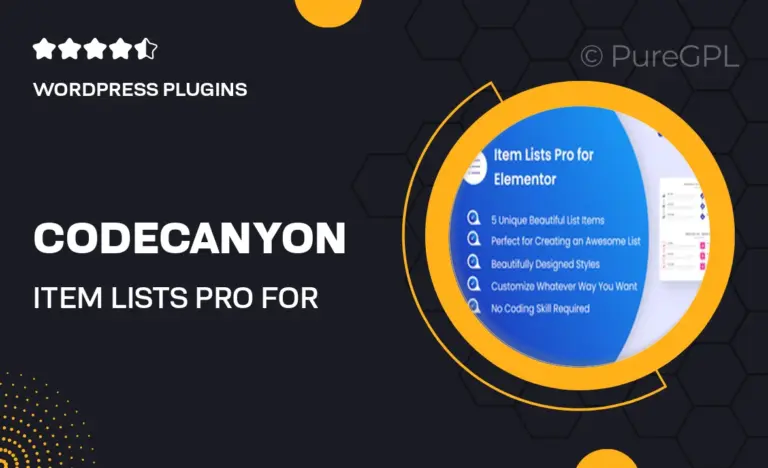 codecanyon item lists pro for elementor