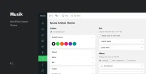 Codecanyon | Musik – WordPress Admin Theme