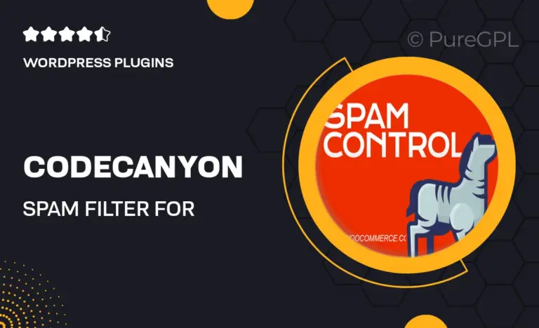 codecanyon spam filter for woocommerce