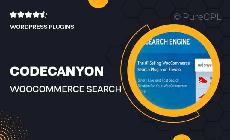 codecanyon woocommerce search engine
