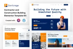 Contrage – Contractor and Construction Building Elementor Template Kit
