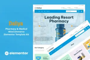 Daliya – Pharmacy & Medical Store WooCommerce Elementor Pro Template Kit