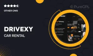 Drivexy – Car Rental Elementor Template Kit