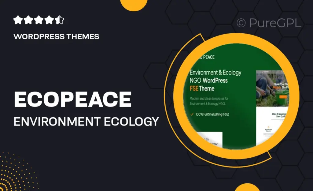 EcoPeace – Environment & Ecology NGO FSE WordPress Theme