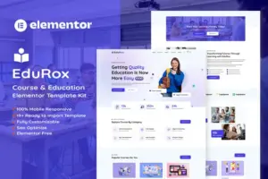 EduRox – Online Course & Education Elementor Pro Template Kit