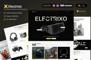Electrixo – E-Commerce Electronics Store Elementor Template Kit