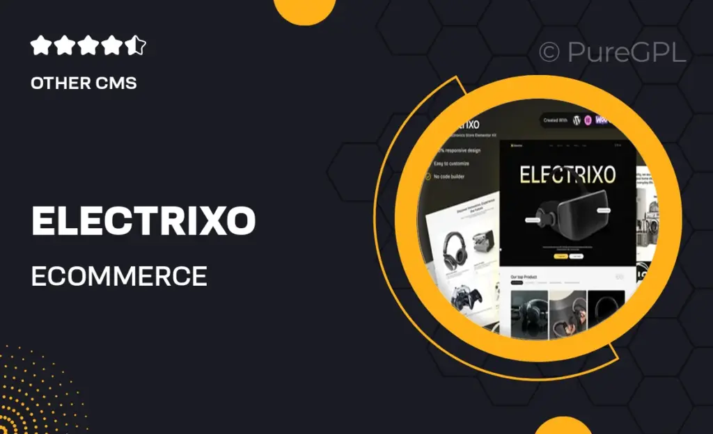 Electrixo – E-Commerce Electronics Store Elementor Template Kit 6 Electrixo – E-Commerce Electronics Store Elementor Template Kit