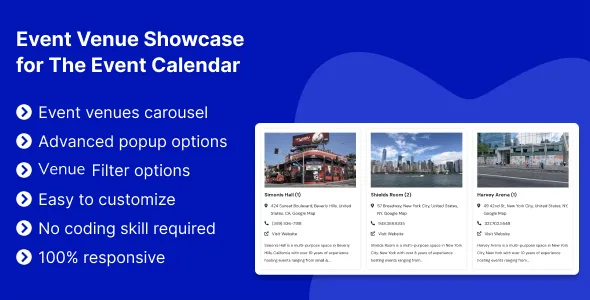 event venue showcase for the event calendar 1