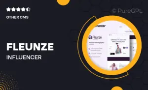 Fleunze – Influencer Marketing Agency Elementor Template Kit
