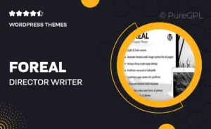 Foreal – Director, Writer WordPress Theme