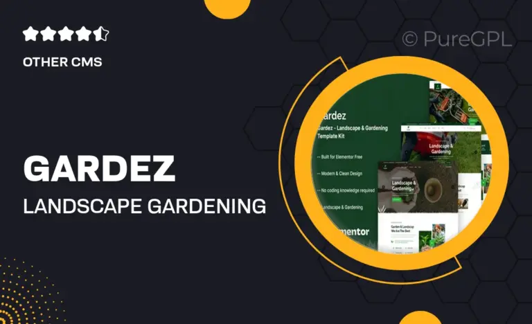 gardez landscape gardening elementor template kit
