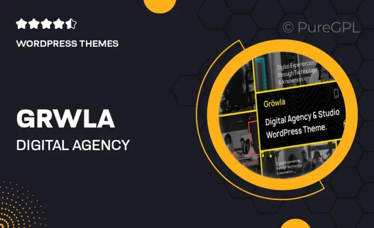 gr wla digital agency studio wordpress theme