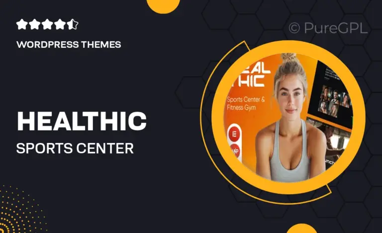 healthic sports center fitness gym wordpress theme