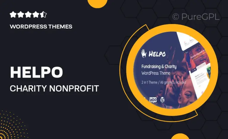 helpo charity nonprofit wordpress theme